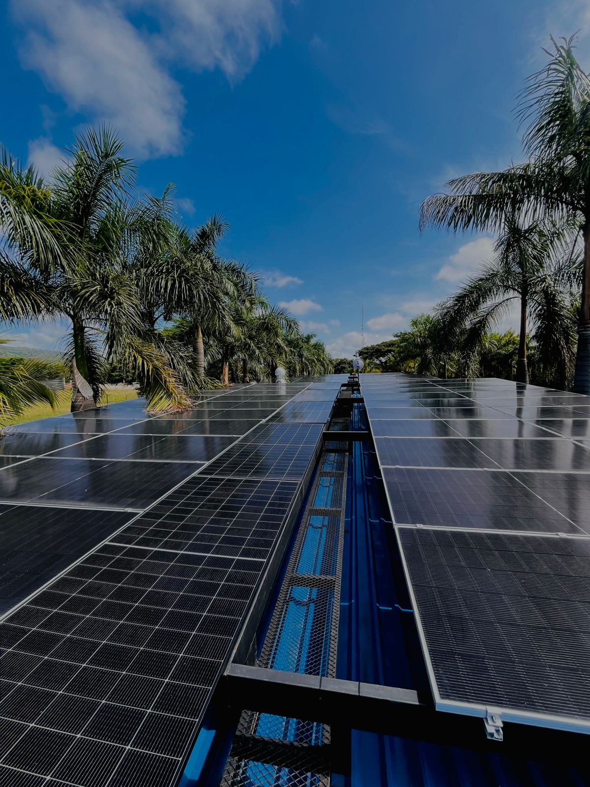 Solar panels background